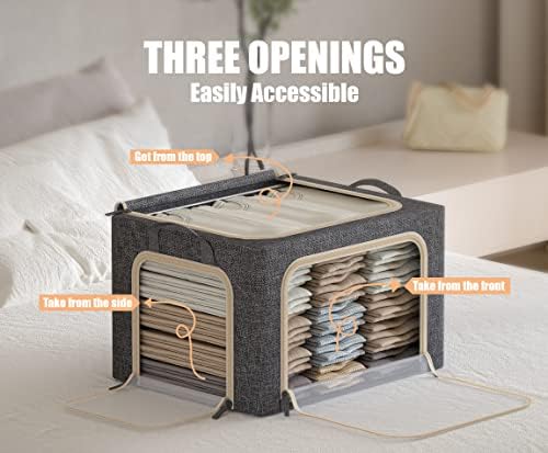 Collapsible Clear-Window Storage Boxes