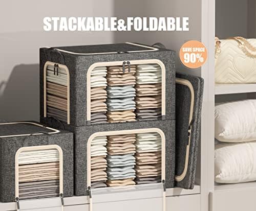 Collapsible Clear-Window Storage Boxes