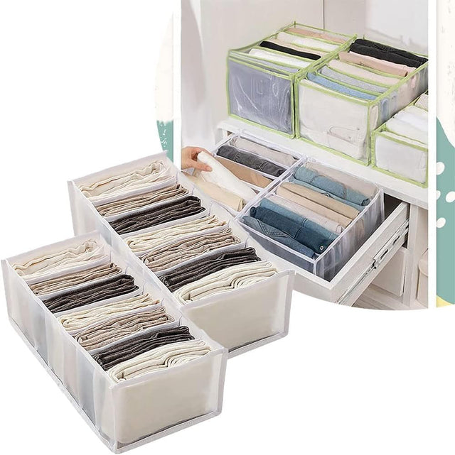 Foldable Grid Clothes Organizer Set